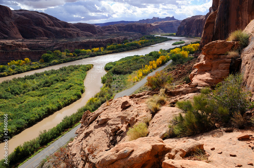 Moab Portal View of Colorado River photo