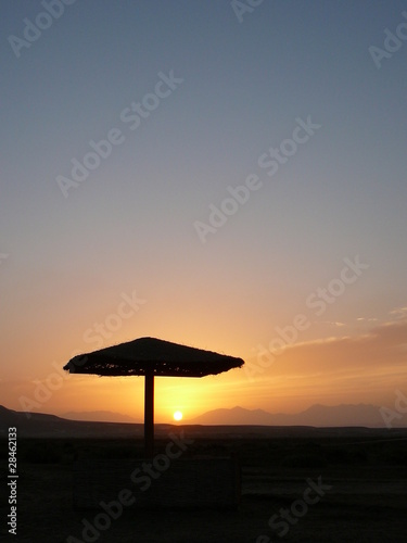 Sonnenuntergang über der Sahara © Marcel Kaspar