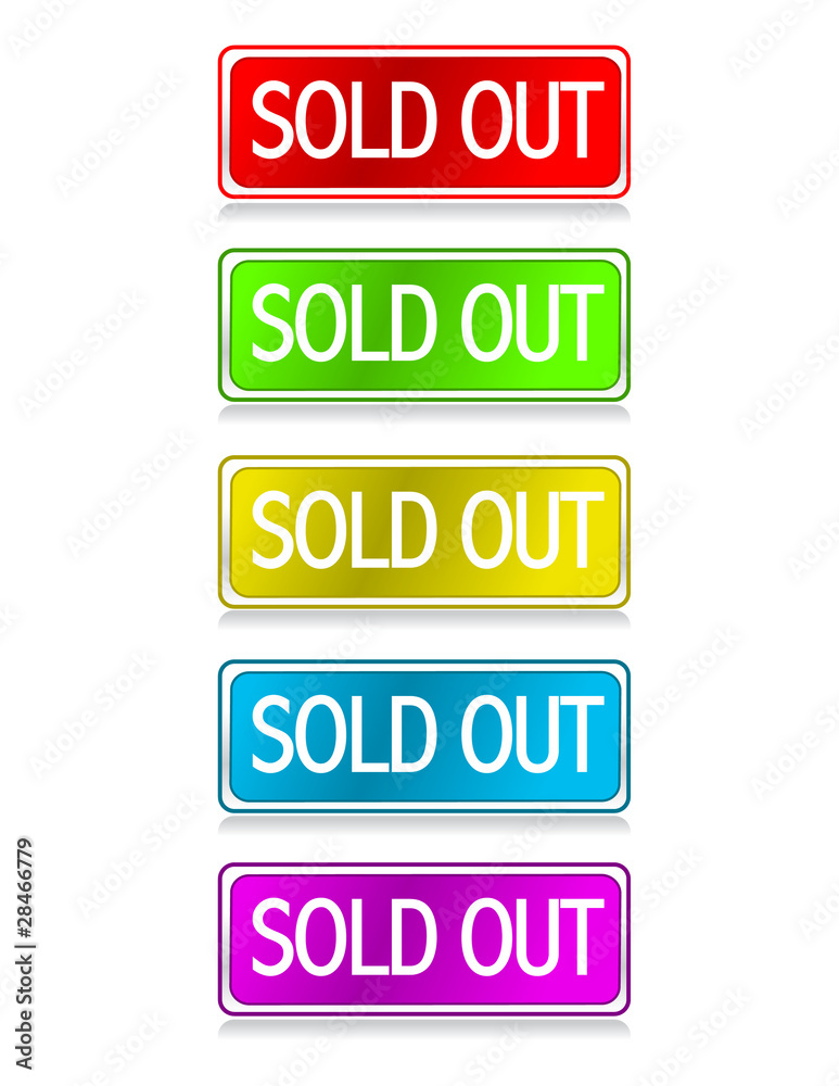 Different color Sold out buttons Different color Sold out buttons