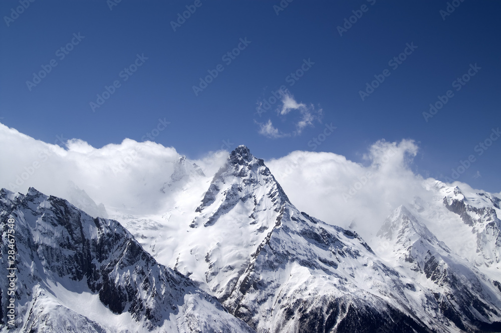 Hight Mountains. Caucasus, Dombay.