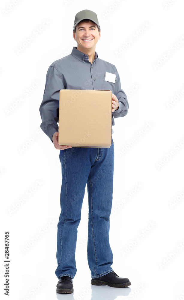 Delivery worker. Delivery worker.