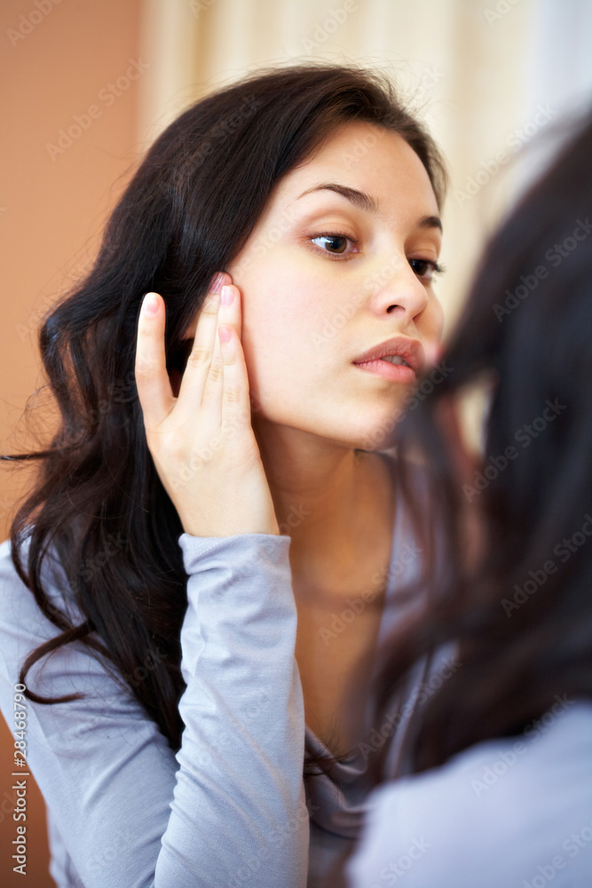 In front of mirror In front of mirror