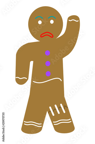 Bonhomme en pain d'épices méchant