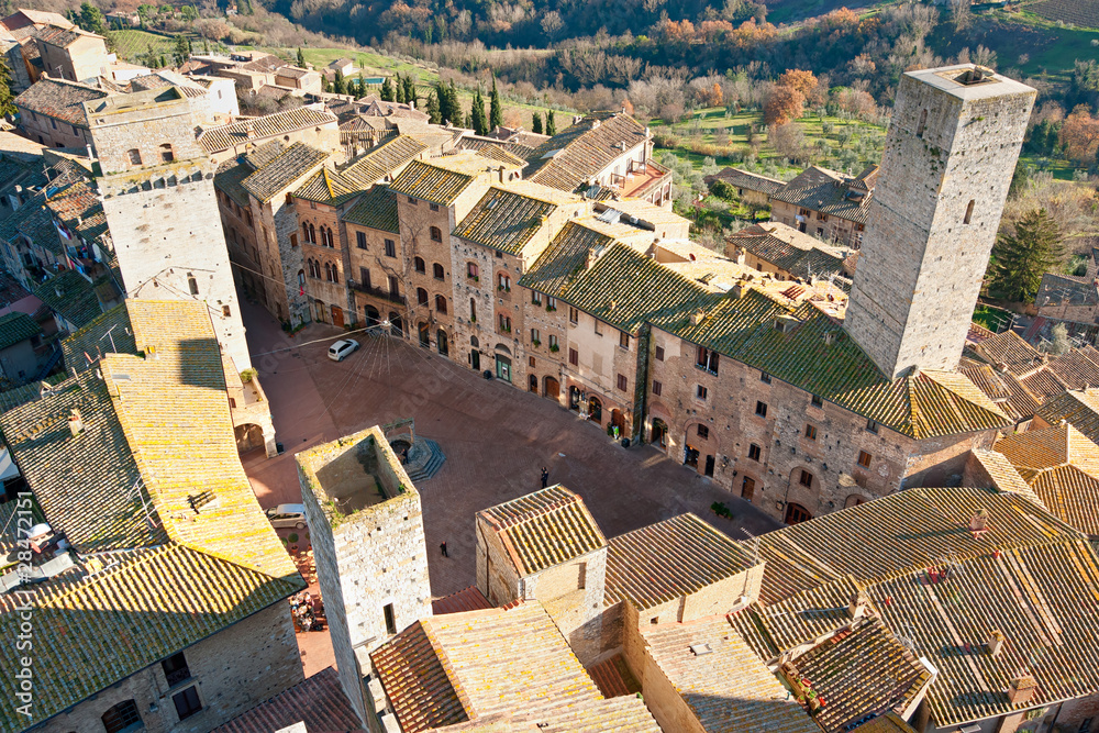 View of san gimignano, Tuscany, Italy.