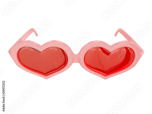 heart-shaped glasses