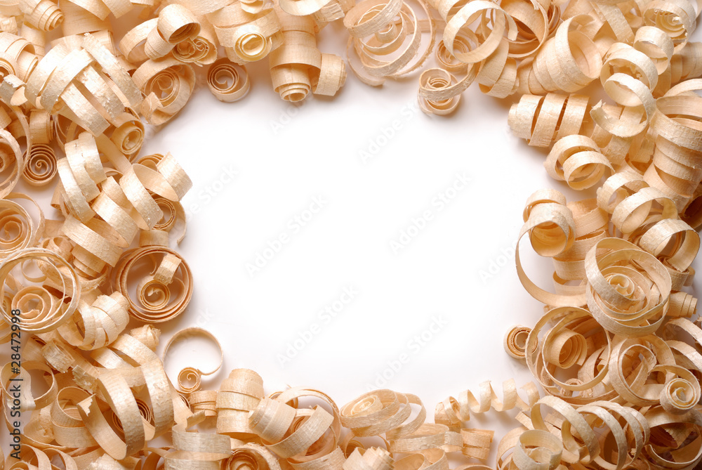 Obraz premium Wooden chips frame