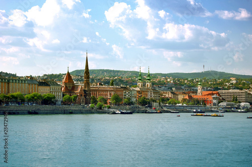 Obraz na plátně Panoramic view of Budapest