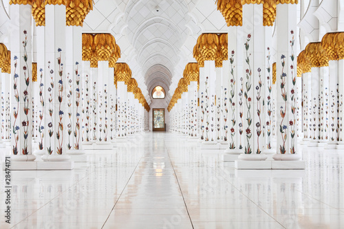 Interiors of Sheikh Zayed Mosque, Abu Dhabi, UAE