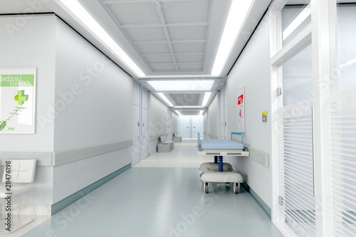Fotografia, Obraz Hospital corridor