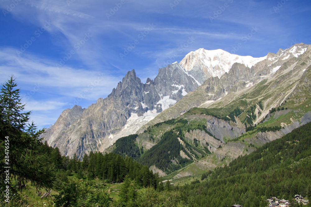 Monte Bianco e Aiguille Noire