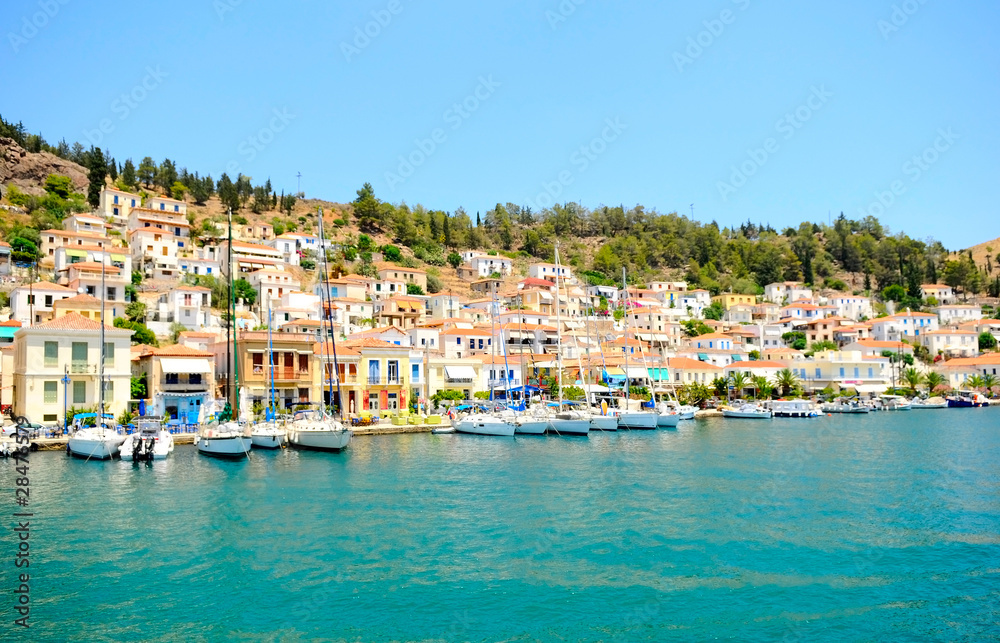 town on greek island