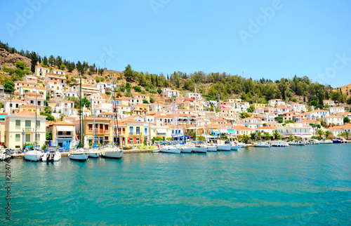 town on greek island