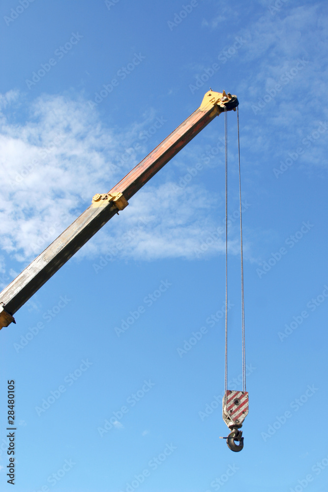 Crane with hook