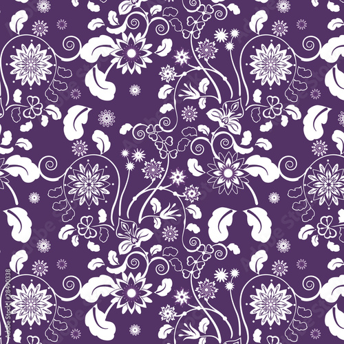 Decorative floral eastern seamless background.