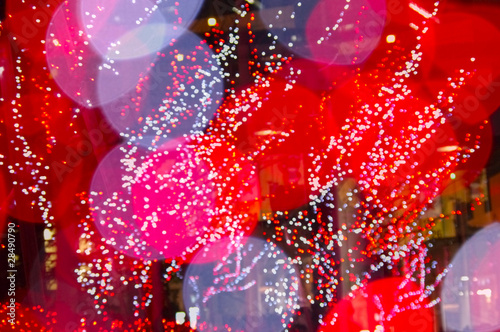 赤と白のイルミネーション