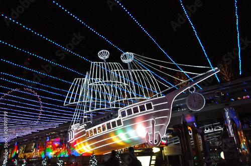 船のイルミネーション