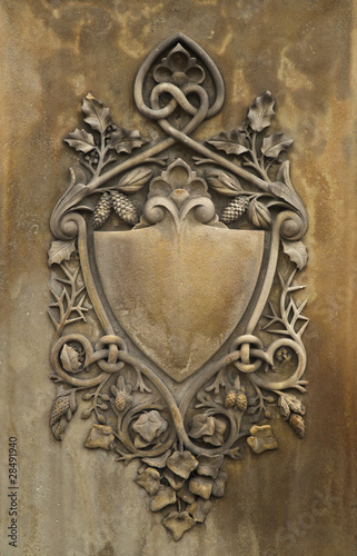Stone Carved Shield