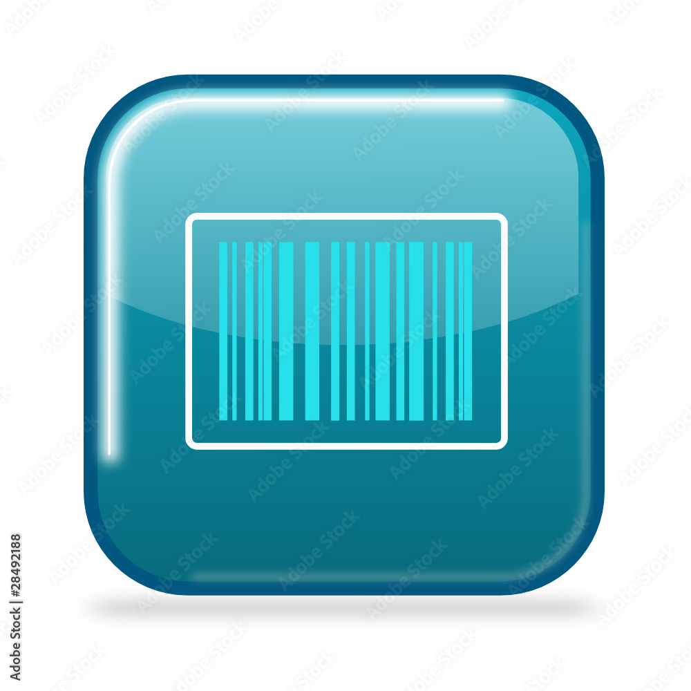Button Barcode aqua Button Barcode aqua