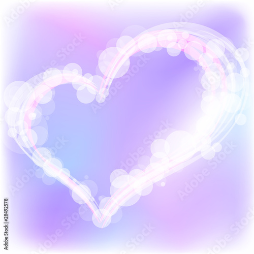 Valentine's Day heart.  Vector Illustration.