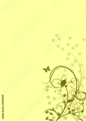 Floral background vector image