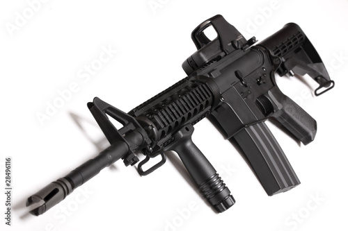 Modern army weapon. M4 RIS carbine.