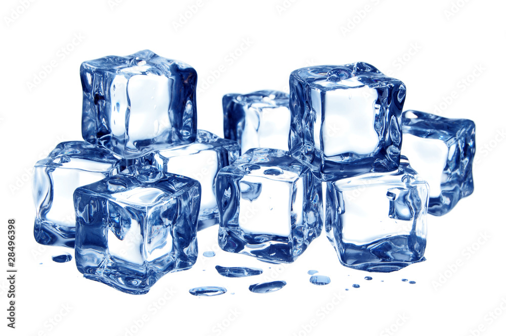 Ice cubes isolated on white background Ice cubes isolated on white background