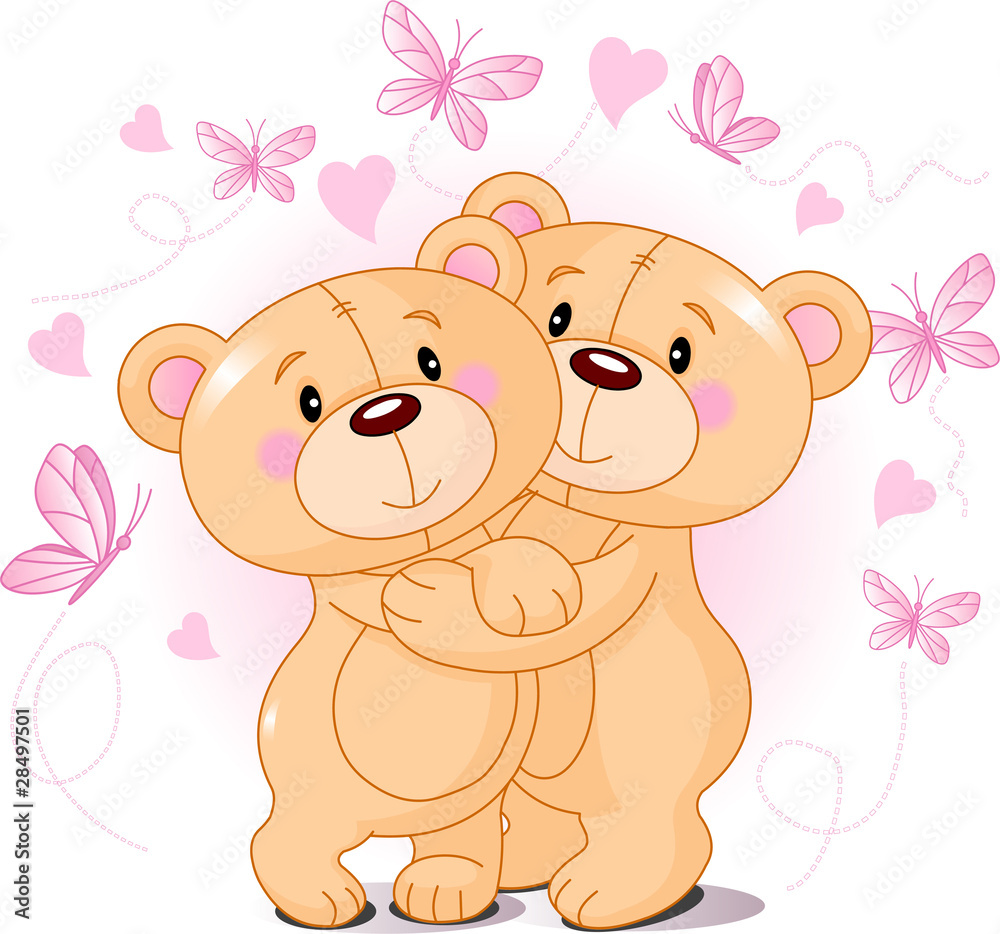 Teddy bears in love Teddy bears in love