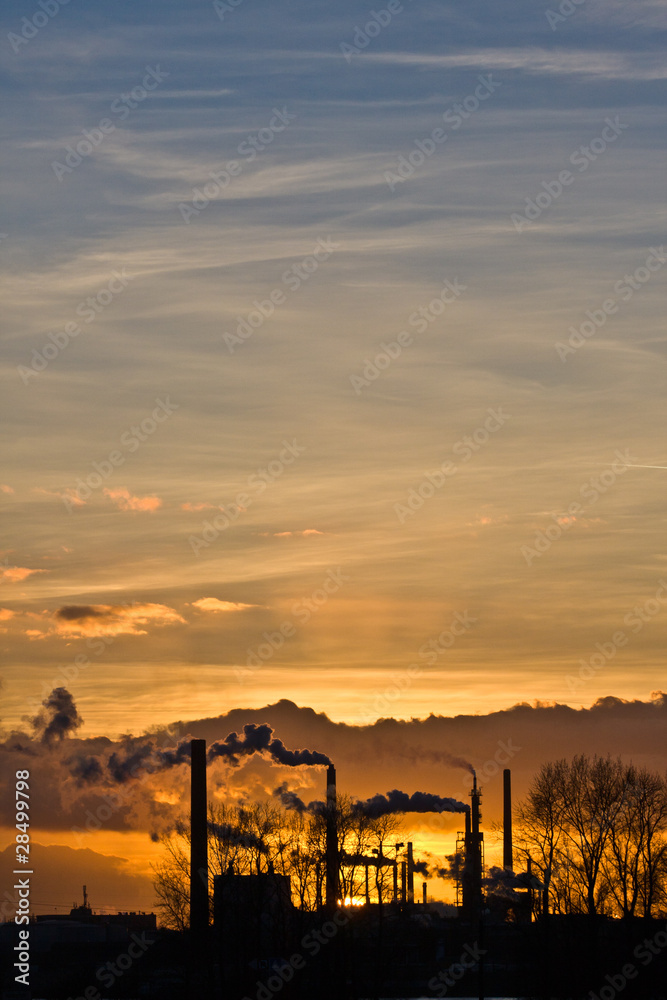 sunset in ruhr area sunset in ruhr area