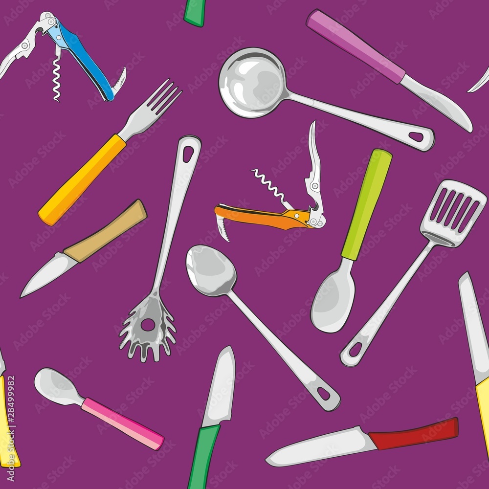 vector illustration seamless with kitchen tools vector illustration seamless with kitchen tools