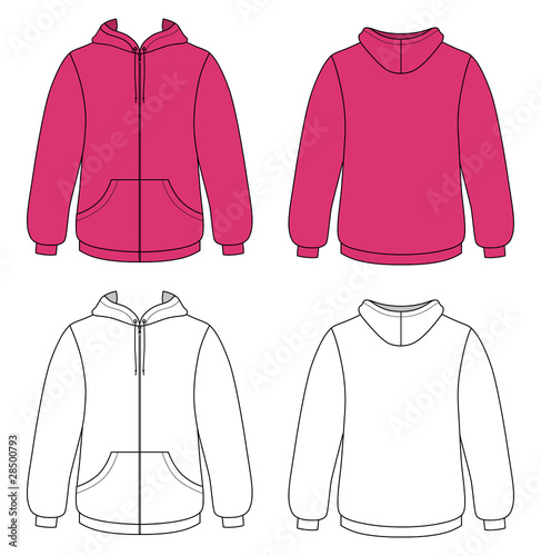 Outline hoodie illustration