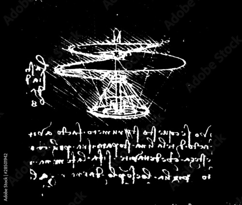 Leonardo's Da Vinci engineering drawing