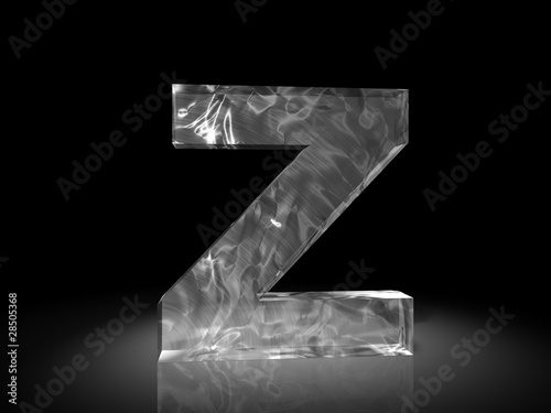 letter z of ice