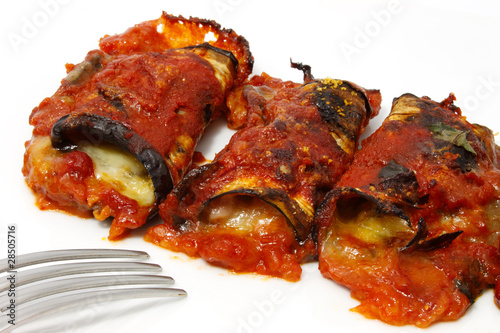 Involtini di melanzane al forno