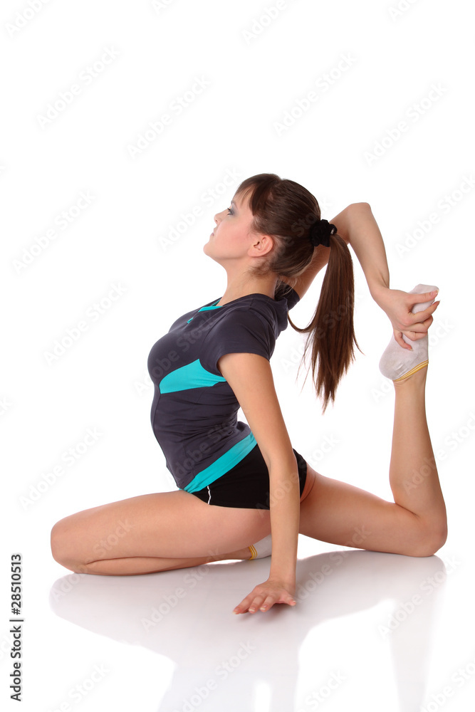 teenage girl in gymnastics poses teenage girl in gymnastics poses