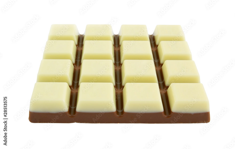 Chocolate bars isolated