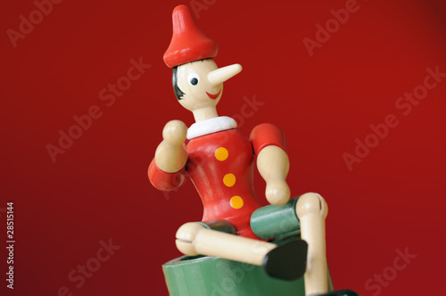 Obraz na plátně Red Pinocchio