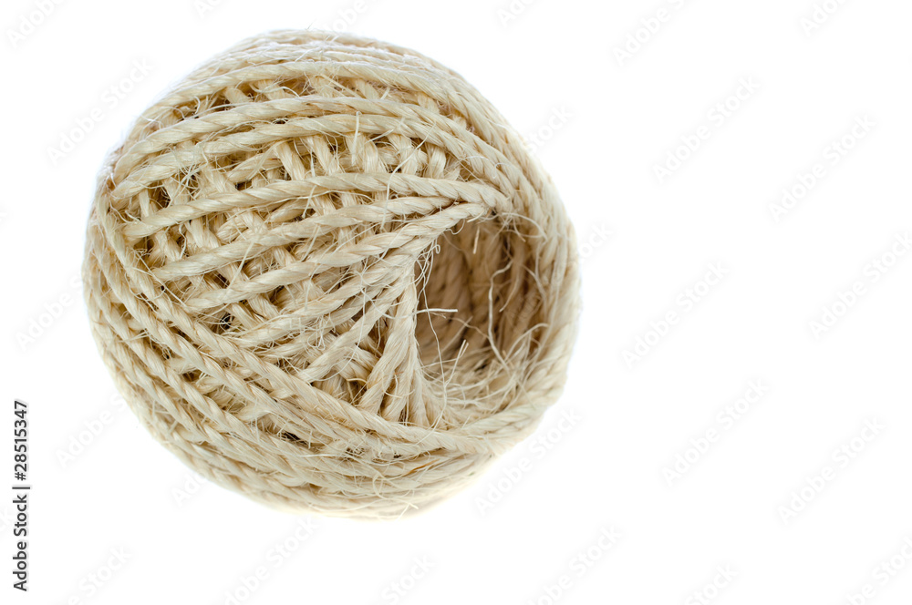 three twine ball isolated on a white background three twine ball isolated on a white background