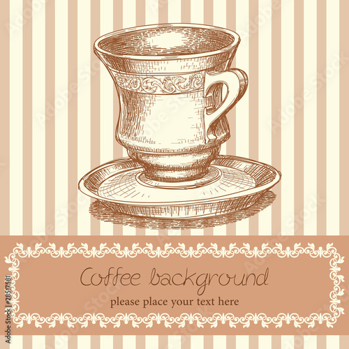 Retro coffee background