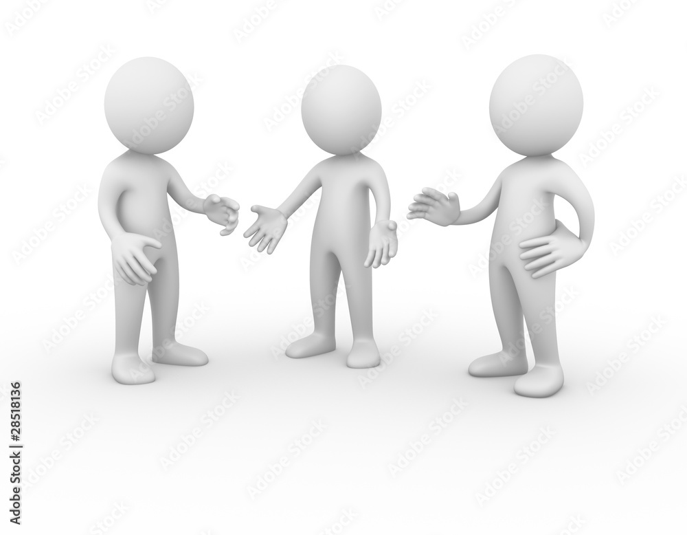 People talking People talking