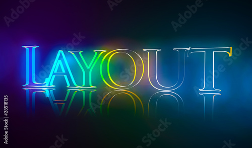 3D Typografie Layout