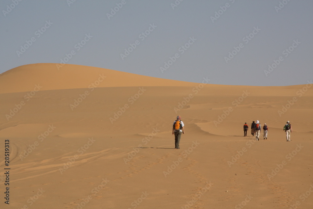Marcheurs dans les dunes de Tittersine Marcheurs dans les dunes de Tittersine