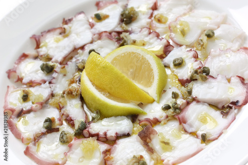 octopus carpaccio photo