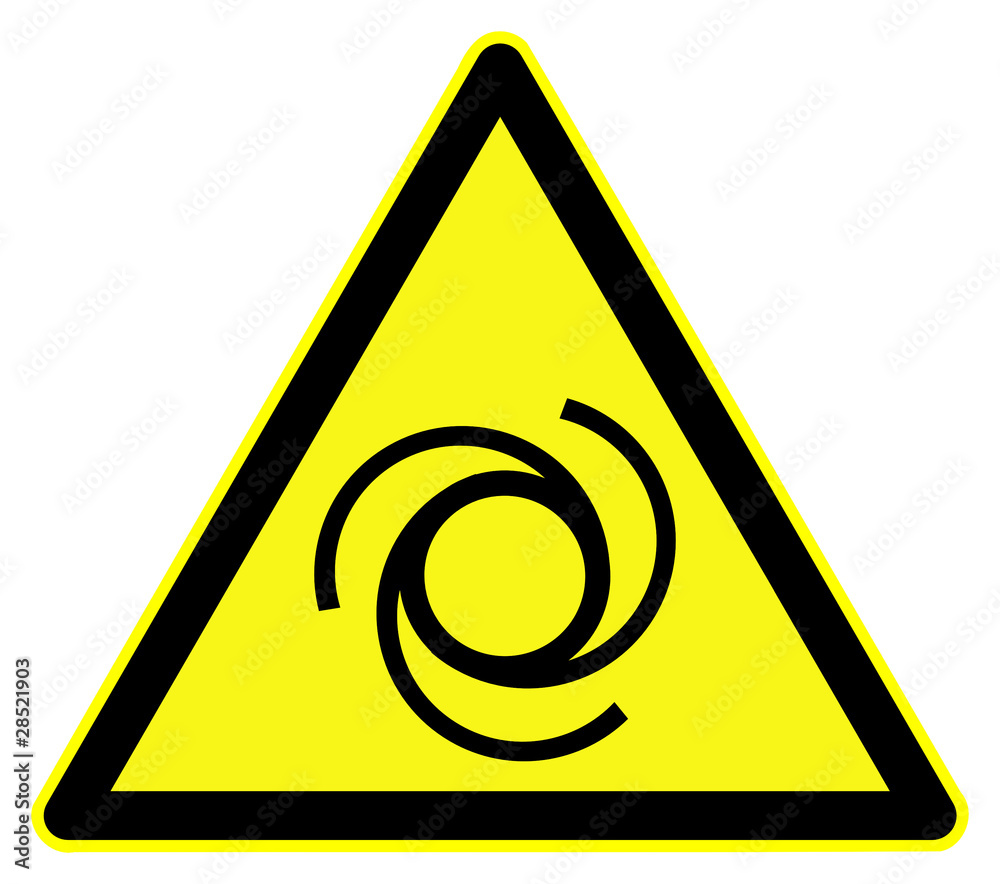 Remotely started equipment hazard sign Remotely started equipment hazard sign