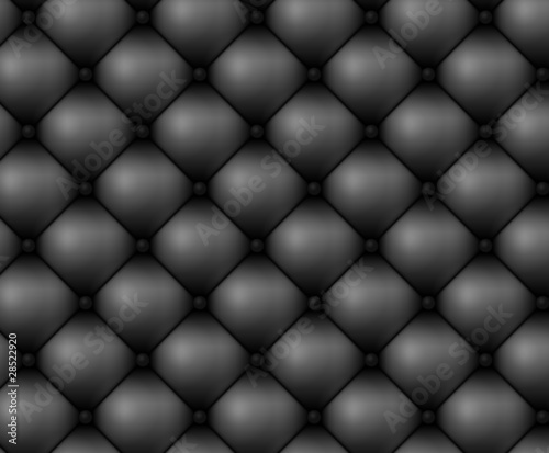Black leather upholstery vector