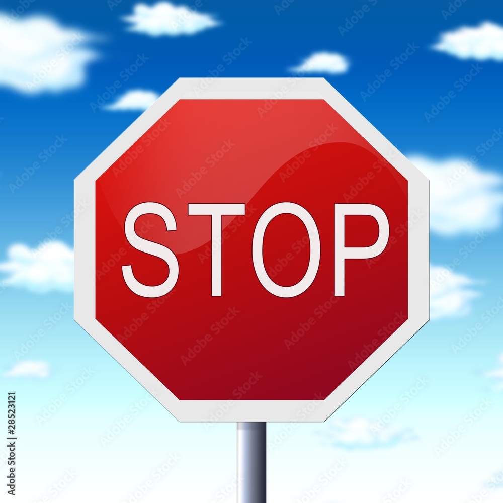 stop sign illustration