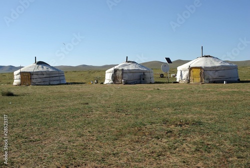 Yourtes, Mongolie