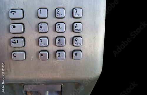 Tasten Telefon freigestellt photo