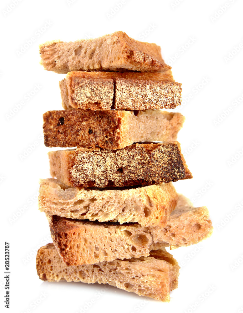 Rusk isolated on white Rusk isolated on white