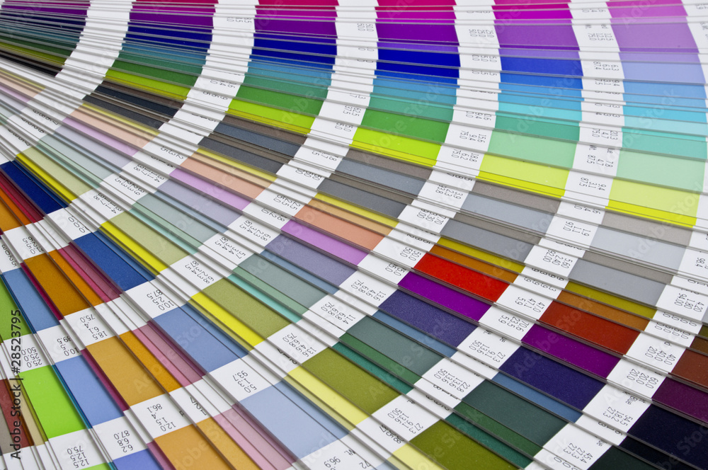 Fototapeta premium Pantone sample colors catalogue