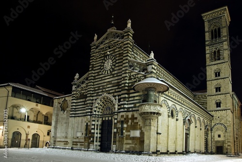 Quadro su tela Toscana, Prato: Duomo e Palazzo Vescovile